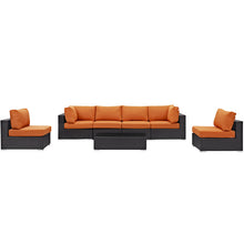 Load image into Gallery viewer, Convene 7 Piece Outdoor Patio Sectional Set by Modway
