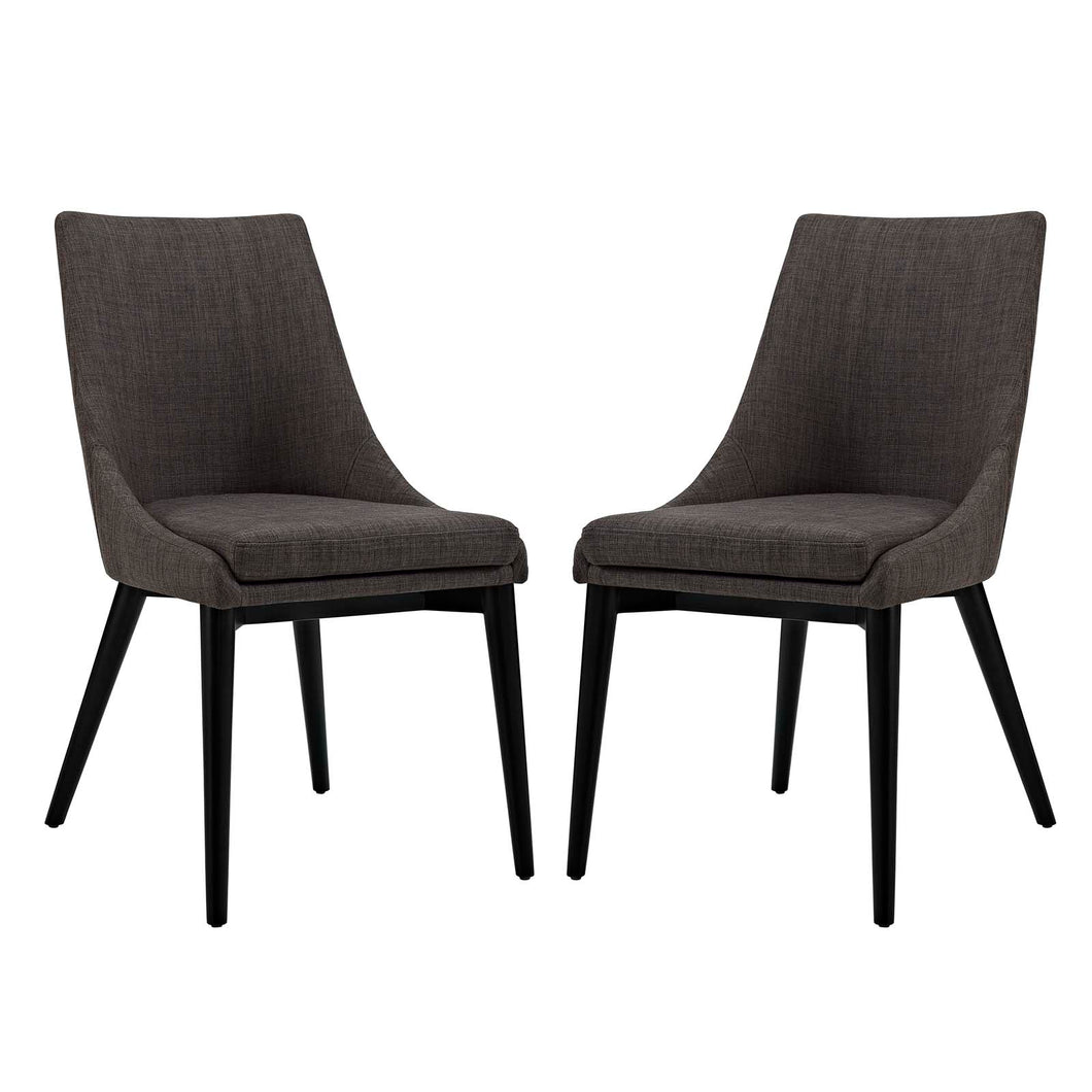 Viscount Fabric Dining Side Chair Set of 2 by Modway