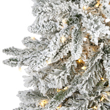 Load image into Gallery viewer, 5&#39; Flocked Gr&amp; Northern Rocky Fir Artificial Christmas Tree
