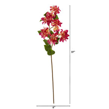 Load image into Gallery viewer, 37&quot; Bougainvillea Artificial Flower (Set of 4)
