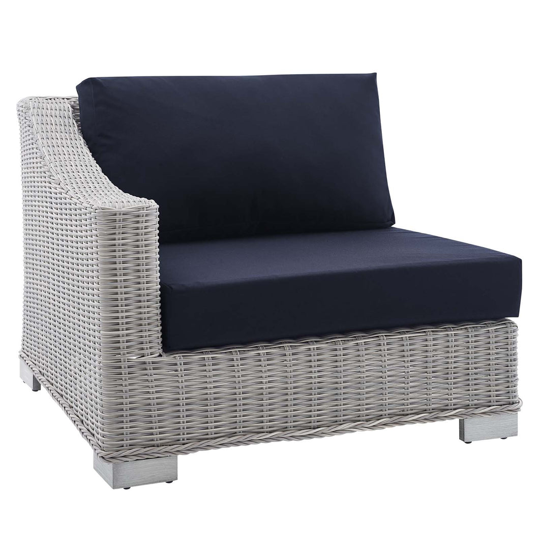 Conway Sunbrella¨ Outdoor Patio Wicker Rattan Left-Arm Chair by Modway