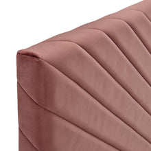 Load image into Gallery viewer, Alyson Angular Channel Tufted Performance Velvet Full / Queen Headboard by Modway

