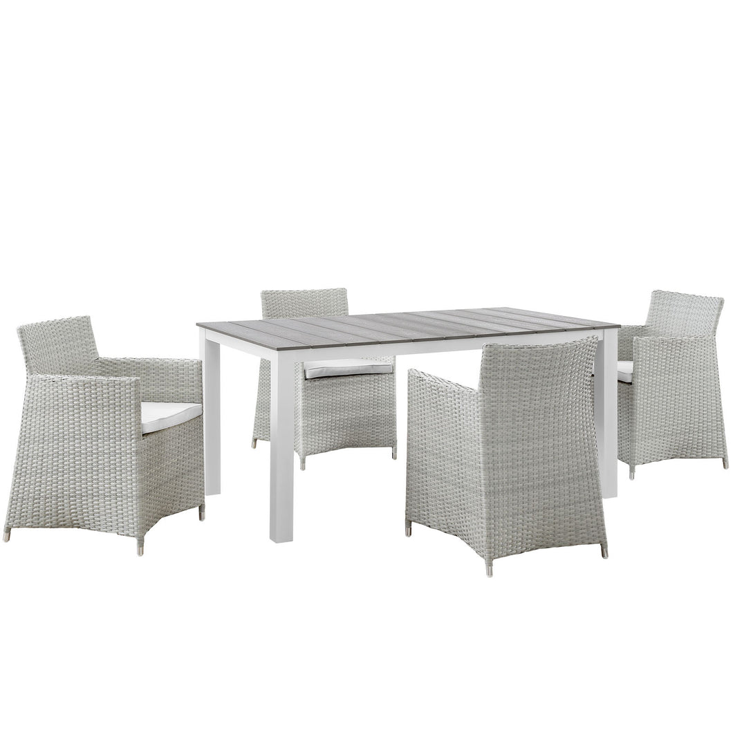 Junction 5 Piece Outdoor Patio Dining Set by Modway