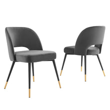 Load image into Gallery viewer, Rouse Performance Velvet Dining Side Chairs Set of 2 by Modway
