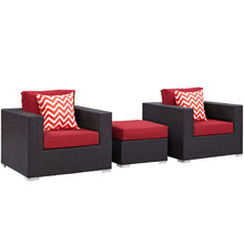 Load image into Gallery viewer, Convene 3 Piece Outdoor Patio Sofa Set by Modway
