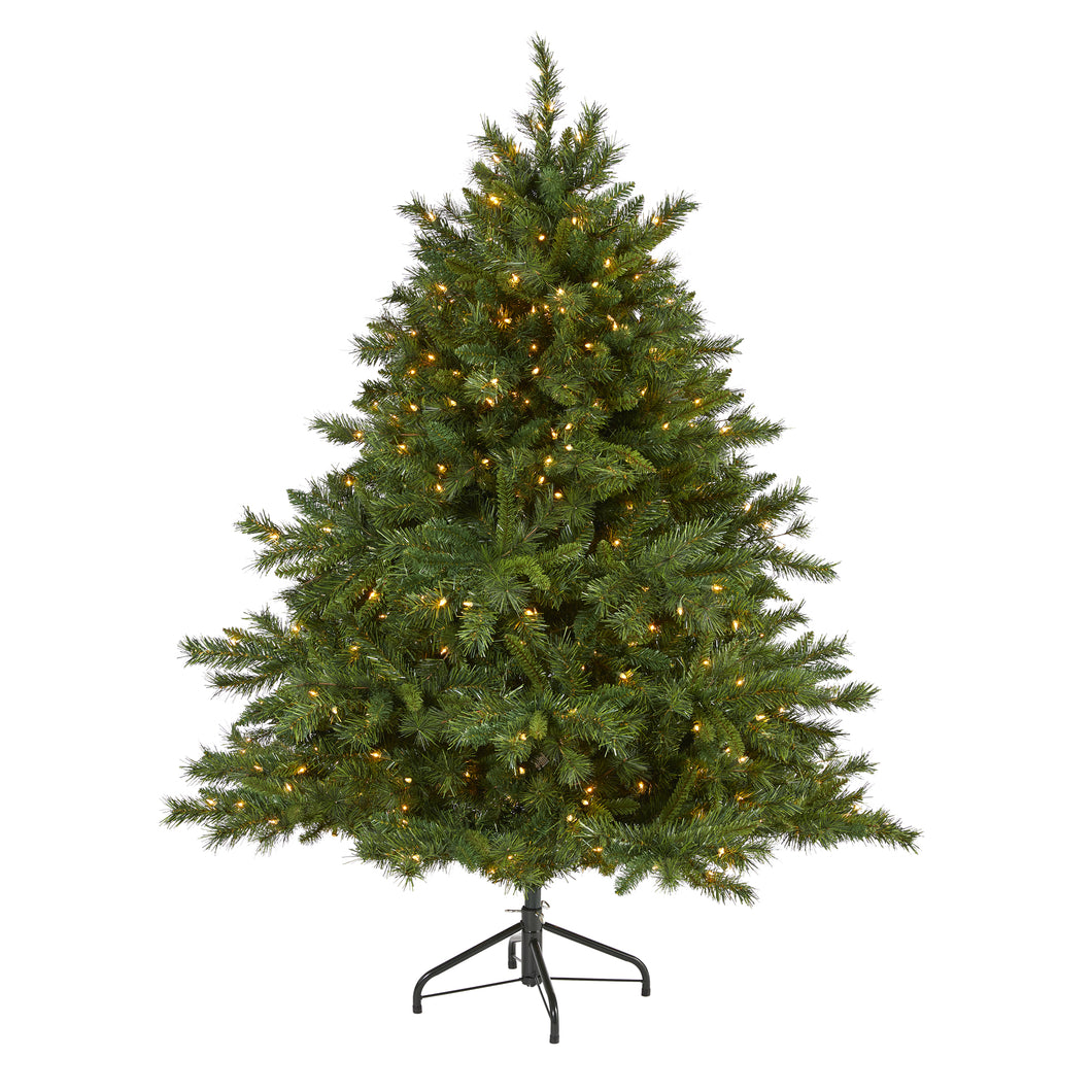 6' Wyoming Mixed Pine Artificial Christmas Tree with 450 Clear Lights