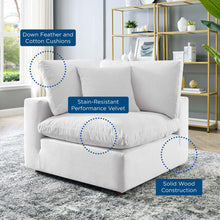 Load image into Gallery viewer, Commix Down Filled Overstuffed Performance Velvet Corner Chair by Modway
