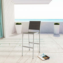 Load image into Gallery viewer, Shore Outdoor Patio Aluminum Armless Bar Stool by Modway
