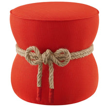 Load image into Gallery viewer, Beat Nautical Rope Upholstered Fabric Ottoman by Modway

