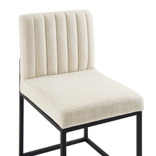 Load image into Gallery viewer, Carriage Channel Tufted Sled Base Upholstered Fabric Dining Chair by Modway
