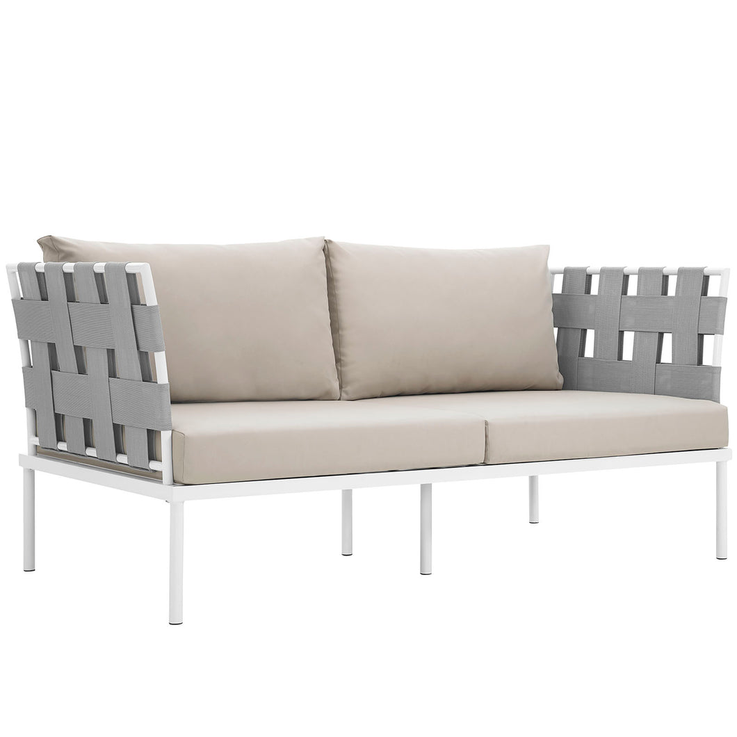 Harmony Outdoor Patio Aluminum Loveseat by Modway