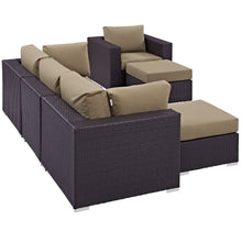 Load image into Gallery viewer, Convene 6 Piece Outdoor Patio Sectional Set by Modway
