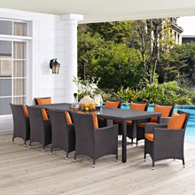 Load image into Gallery viewer, Convene 11 Piece Outdoor Patio Dining Set by Modway
