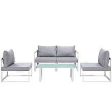 Load image into Gallery viewer, Fortuna 5 Piece Outdoor Patio Sectional Sofa Set by Modway
