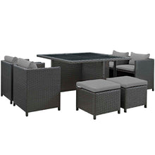 Load image into Gallery viewer, Sojourn 9 Piece Outdoor Patio Sunbrella¨ Dining Set by Modway
