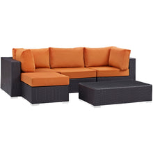 Load image into Gallery viewer, Convene 5 Piece Outdoor Patio Sectional Set by Modway

