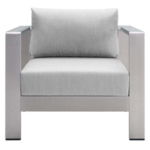 Load image into Gallery viewer, Shore Sunbrella¨ Fabric Aluminum Outdoor Patio Armchair by Modway

