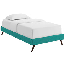 Load image into Gallery viewer, Loryn Fabric Twin Bed Frame with Round Splayed Legs by Modway

