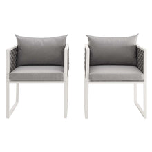 Load image into Gallery viewer, Stance Outdoor Patio Aluminum Dining Armchair Set of 2 by Modway
