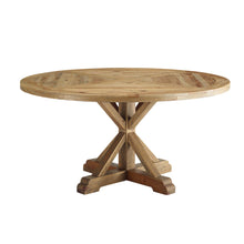 Load image into Gallery viewer, Stitch 59&quot; Round Pine Wood Dining Table by Modway
