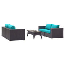 Load image into Gallery viewer, Convene 5 Piece Set Outdoor Patio with Fire Pit by Modway
