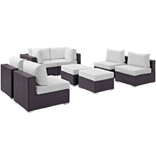 Load image into Gallery viewer, Convene 8 Piece Outdoor Patio Sectional Set by Modway
