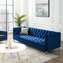Load image into Gallery viewer, Delight Tufted Button Performance Velvet Sofa by Modway
