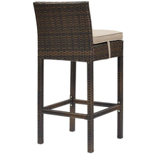Load image into Gallery viewer, Conduit Outdoor Patio Wicker Rattan Bar Stool Set of 4 by Modway
