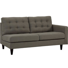 Load image into Gallery viewer, Empress Right-Facing Upholstered Fabric Loveseat by Modway
