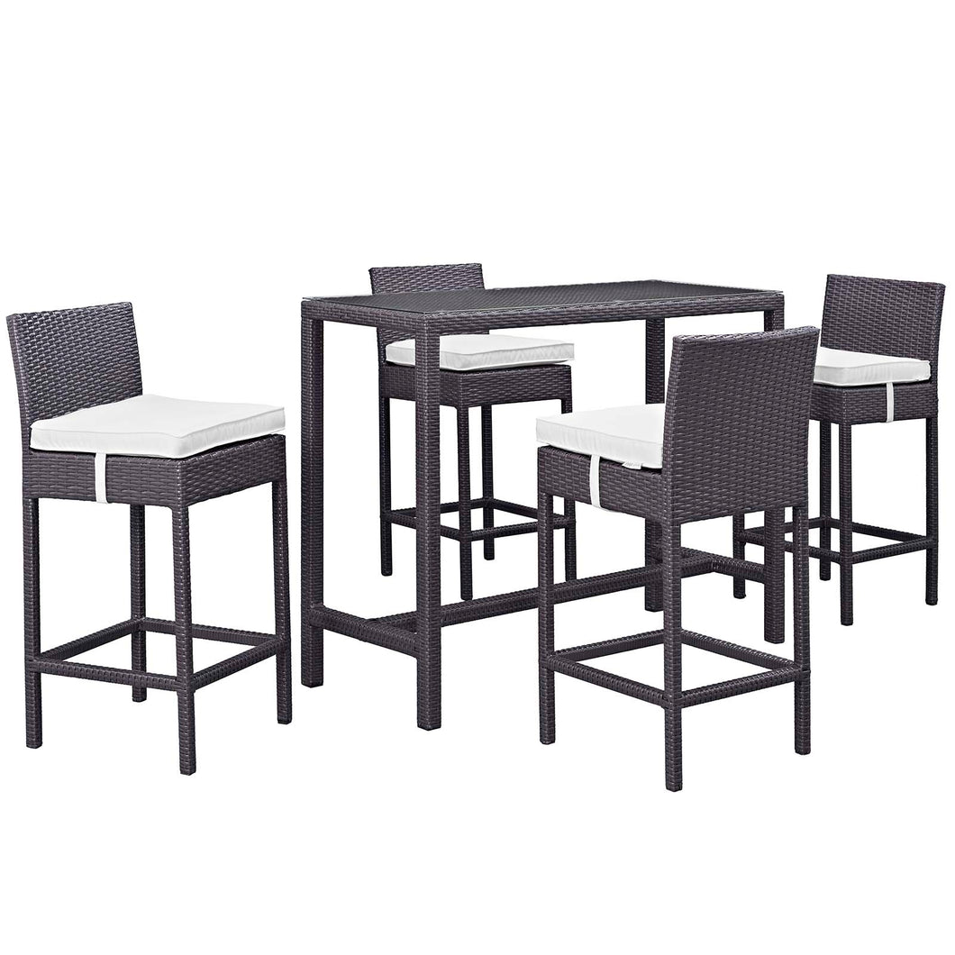 Convene 5 Piece Outdoor Patio Pub Set by Modway