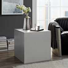 Load image into Gallery viewer, Cast Stainless Steel Side Table by Modway
