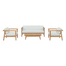 Load image into Gallery viewer, Bayport 4 Piece Outdoor Patio Teak Set by Modway
