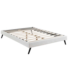 Load image into Gallery viewer, Loryn Vinyl King Bed Frame with Round Splayed Legs by Modway
