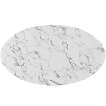 Load image into Gallery viewer, Lippa 48&quot; Oval Faux Marble Dining Table by Modway

