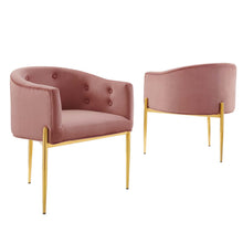 Load image into Gallery viewer, Savour Tufted Performance Velvet Accent Chairs Set of 2 by Modway

