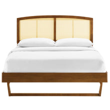 Load image into Gallery viewer, Sierra Cane and Wood King Platform Bed With Angular Legs by Modway
