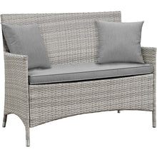 Load image into Gallery viewer, Bridge 4 Piece Outdoor Patio Patio Conversation Set with Pillow Set by Modway
