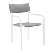 Load image into Gallery viewer, Raleigh Stackable Outdoor Patio Aluminum Dining Armchair by Modway
