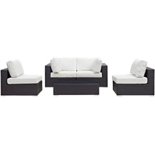 Load image into Gallery viewer, Convene 5 Piece Outdoor Patio Sectional Set by Modway
