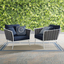 Load image into Gallery viewer, Stance Outdoor Patio Aluminum Armchair Set of 2 by Modway
