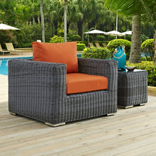 Load image into Gallery viewer, Summon Outdoor Patio Fabric Sunbrella¨ Armchair by Modway
