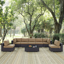 Load image into Gallery viewer, Convene 8 Piece Outdoor Patio Sectional Set by Modway
