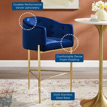 Load image into Gallery viewer, Savour Tufted Performance Velvet Bar Stool by Modway
