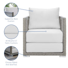 Load image into Gallery viewer, Aura 3 Piece Outdoor Patio Wicker Rattan Set by Modway
