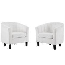 Load image into Gallery viewer, Prospect Channel Tufted Performance Velvet Armchair Set of 2 by Modway
