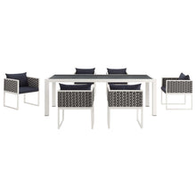 Load image into Gallery viewer, Stance 7 Piece Outdoor Patio Aluminum Dining Set by Modway
