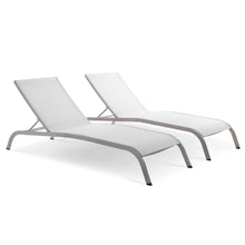 Load image into Gallery viewer, Savannah Outdoor Patio Mesh Chaise Lounge Set of 2 by Modway
