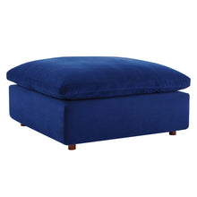 Load image into Gallery viewer, Commix Down Filled Overstuffed Performance Velvet Ottoman by Modway
