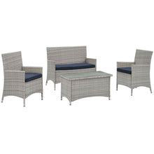 Load image into Gallery viewer, Bridge 4 Piece Outdoor Patio Patio Conversation Set by Modway
