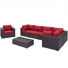 Load image into Gallery viewer, Convene 7 Piece Outdoor Patio Sectional Set by Modway
